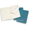 Блокнот MOLESKINE Cahier Journal Pocket, линейка, голубой, 3 шт. CH011B44
