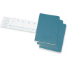Блокнот MOLESKINE Cahier Journal Pocket, линейка, голубой, 3 шт. CH011B44