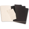 Блокнот MOLESKINE Cahier Journal XLarge, клетка, чёрный (3 шт.) QP322