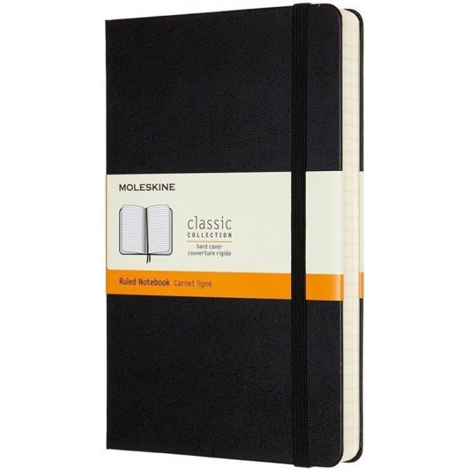 Блокнот MOLESKINE Classic Expanded Large, без разлиновки, чёрный QP062EXP