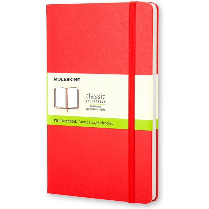 Блокнот MOLESKINE Classic Pocket, нелинованный, красный QP012R